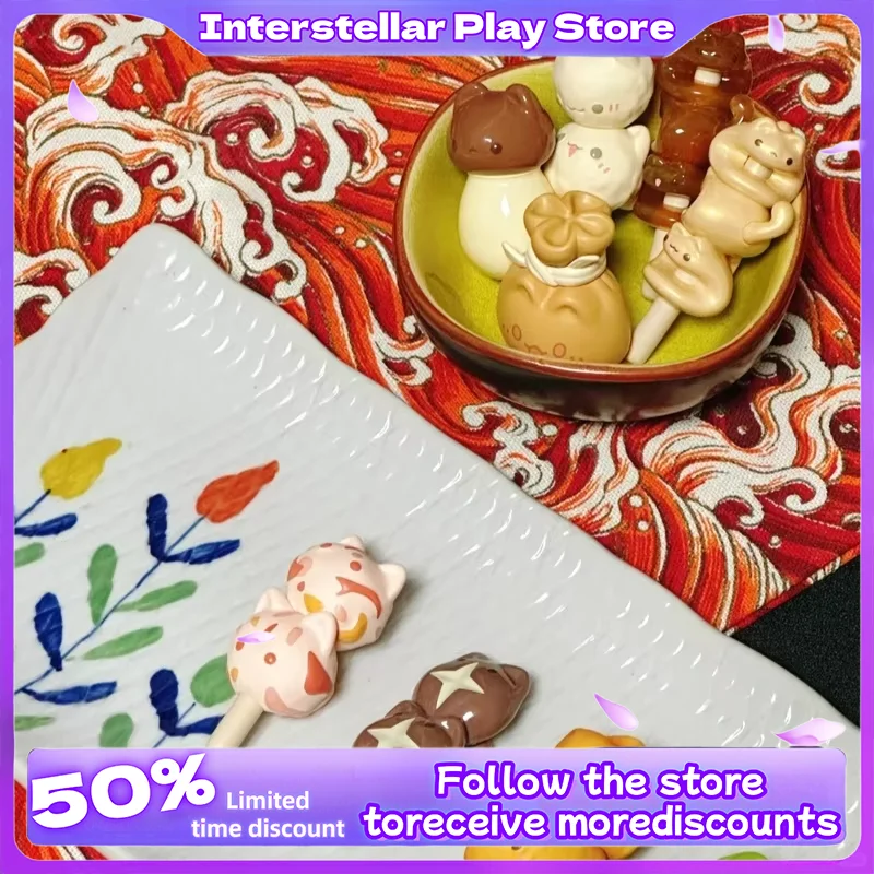 

Authentic Cat Dong Cooking Series Blind Box Cat Kanto Cooking Mini Doll Gift Cute Trendy Play Handmades Creative Ornament Gift