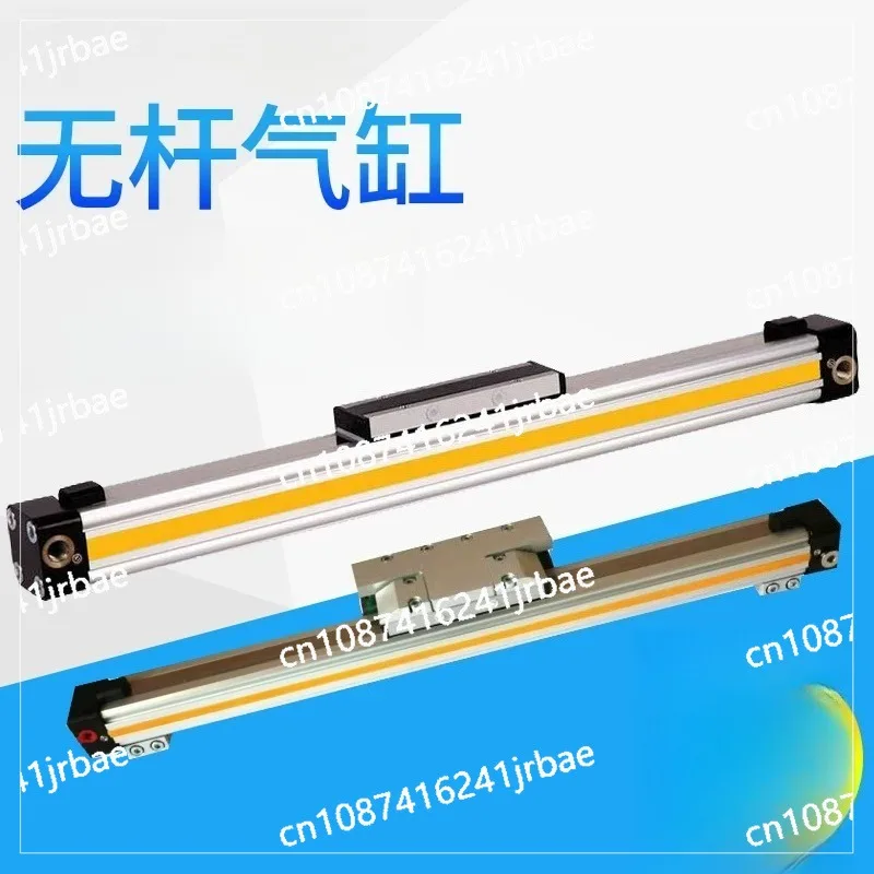 Pneumatic Air Cylinder Bore 25mm Mechanically Jointed Double Acting Rodless High Thrust