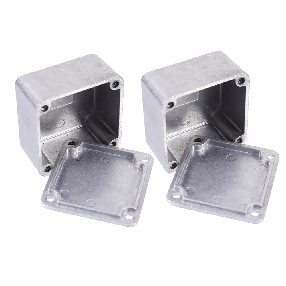 

2 Pcs Effect Aluminum Box Organizer Guitar Pedal Board Amplifier Project Case Alumium Aluminium Effector