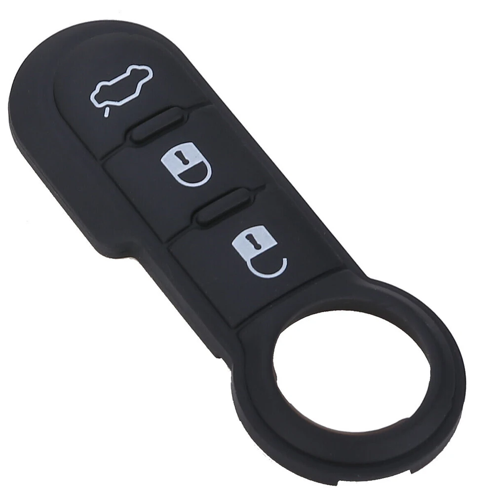 Remoto Key Fob Rubber Pad Peças de Reposição, Controle Remoto, Button Board, Compatível para Fiat, 3 Botão