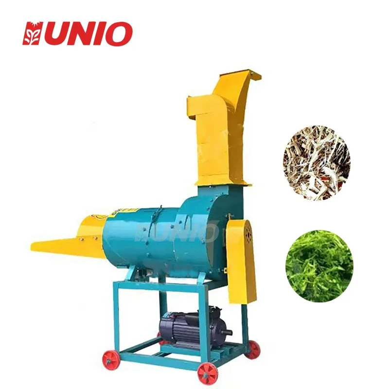 

High Efficiency Hot Sale Animals Feed Small Silage Chopper Mill Durable Steel Blades Mini Grass Chaff Cutter Machine