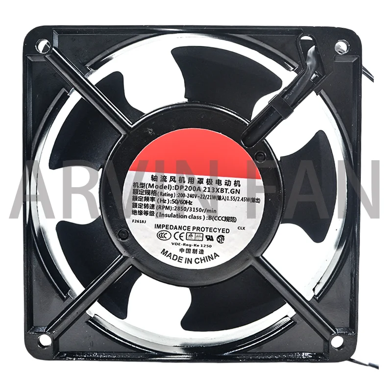 DP200A 2123XBT.GN 220V 230V New 12CM 120*120*38MM 12038 Socket Case Industrial Cooling Fan