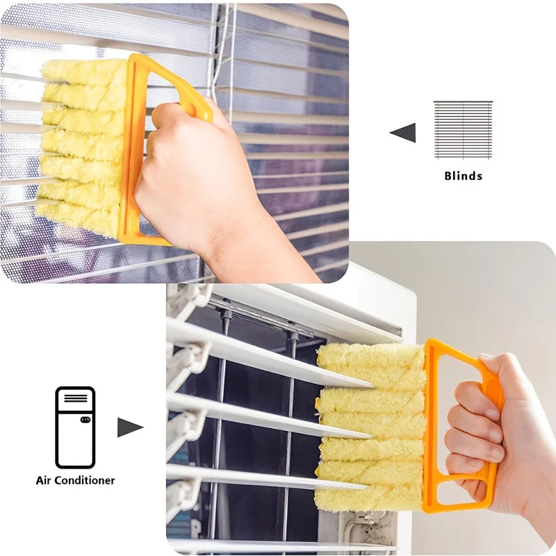 5/2 Pack Blinds Cleaning Brush - Reusable Gap Brush for Vents/Windows/Curtains - Washable Household Tool, Halloween, Christmas Gift