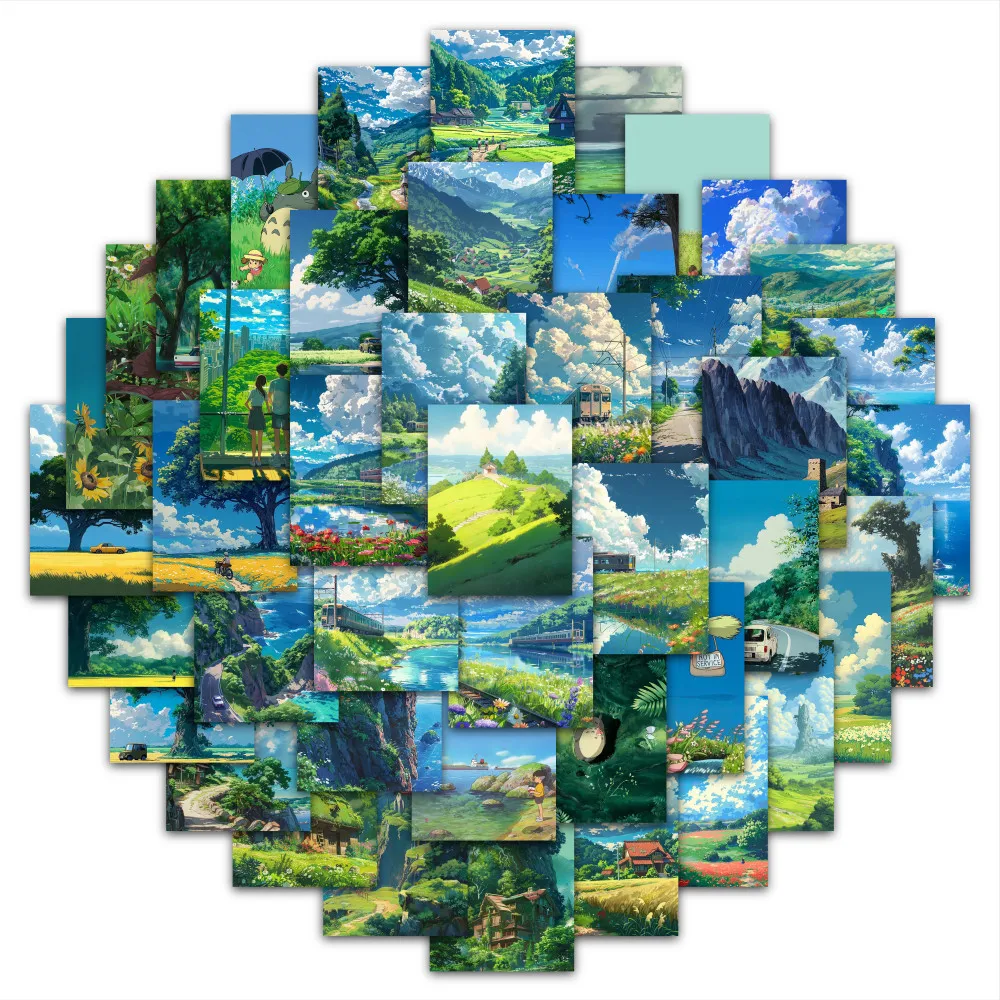 63 Hayao Miyazaki's Summer Stickers - Animated Summer Vibe Decals for Creative Decor RecordingYourLife Store