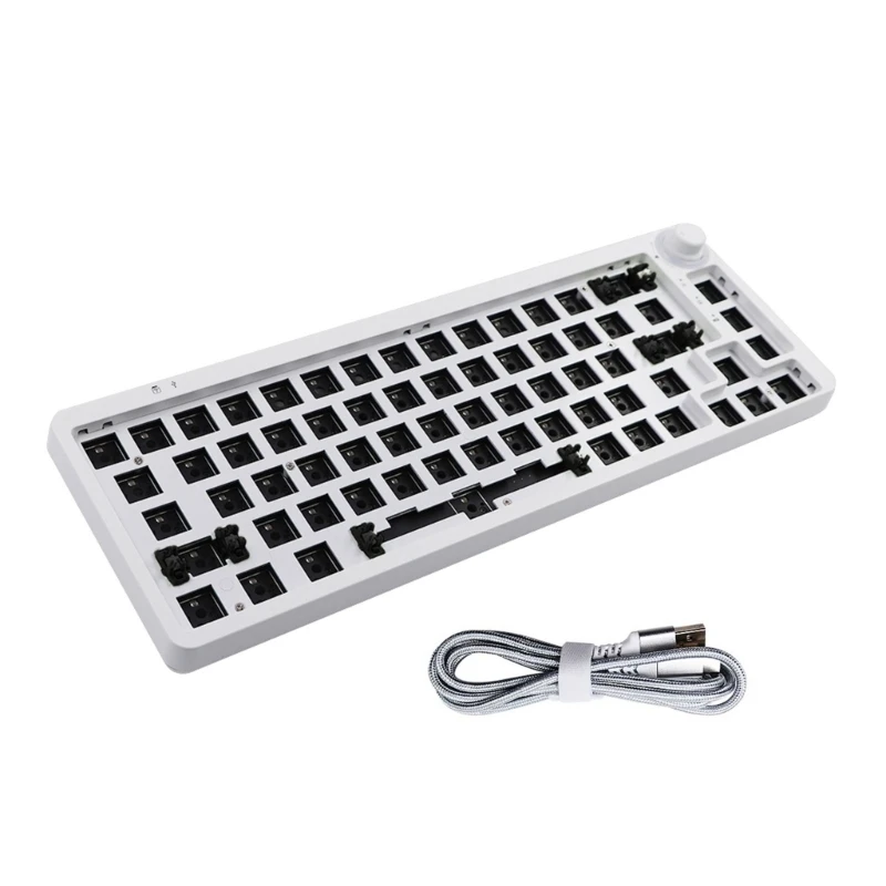 LK67/KF068 Hot Swap Gaming Mechanical Keyboard Cord Support Gasket Structure Customized Keyboard