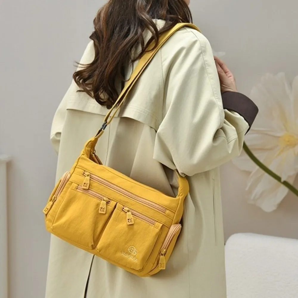 Fashion Long Strap Shoulder Bag All-match Multi-pocket Crossbody Bag Light Weight Advanced Sense Messenger Bag For Girls Women