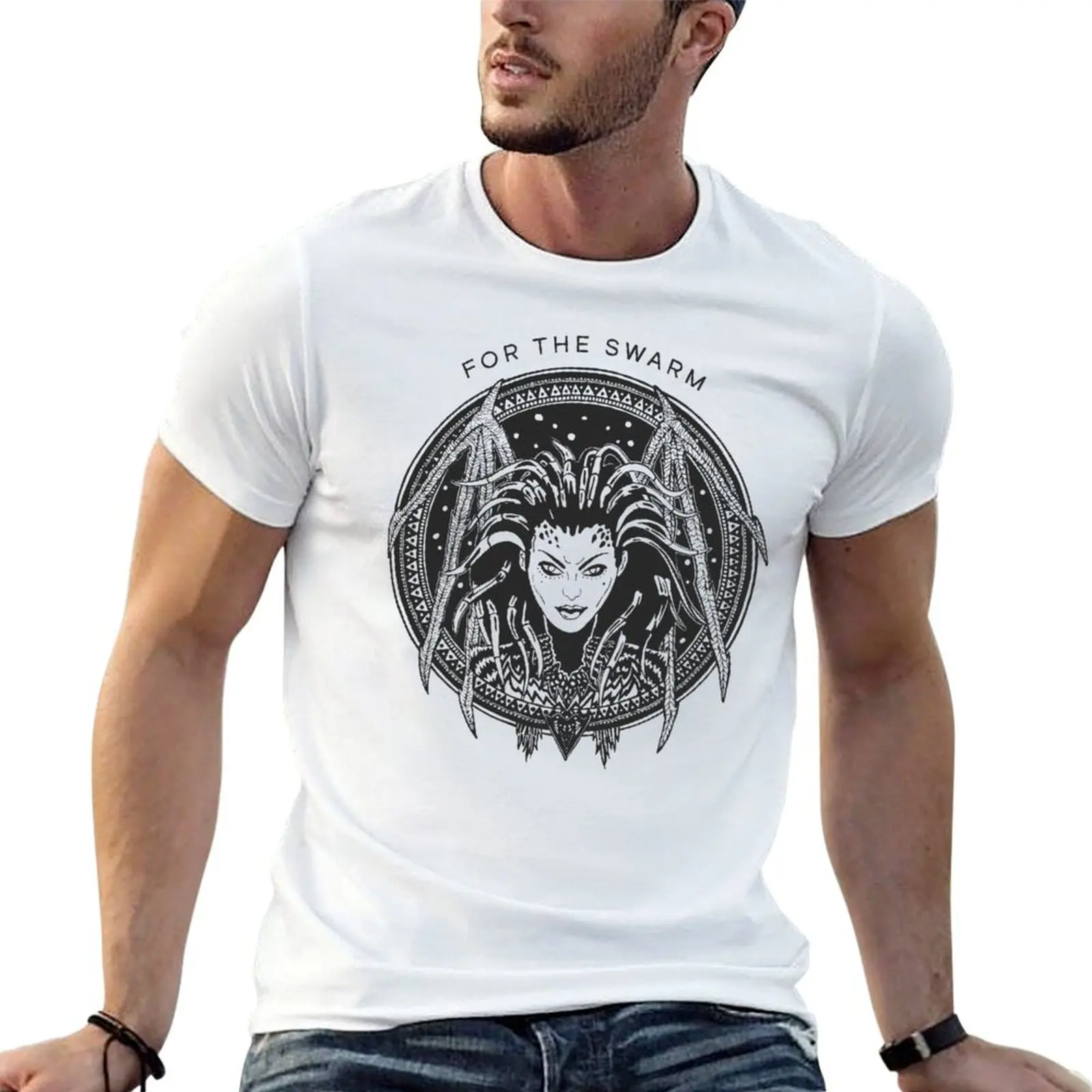 Queen Of Blades T-Shirt Basic Casual Short Sleeve Cotton Shirt
