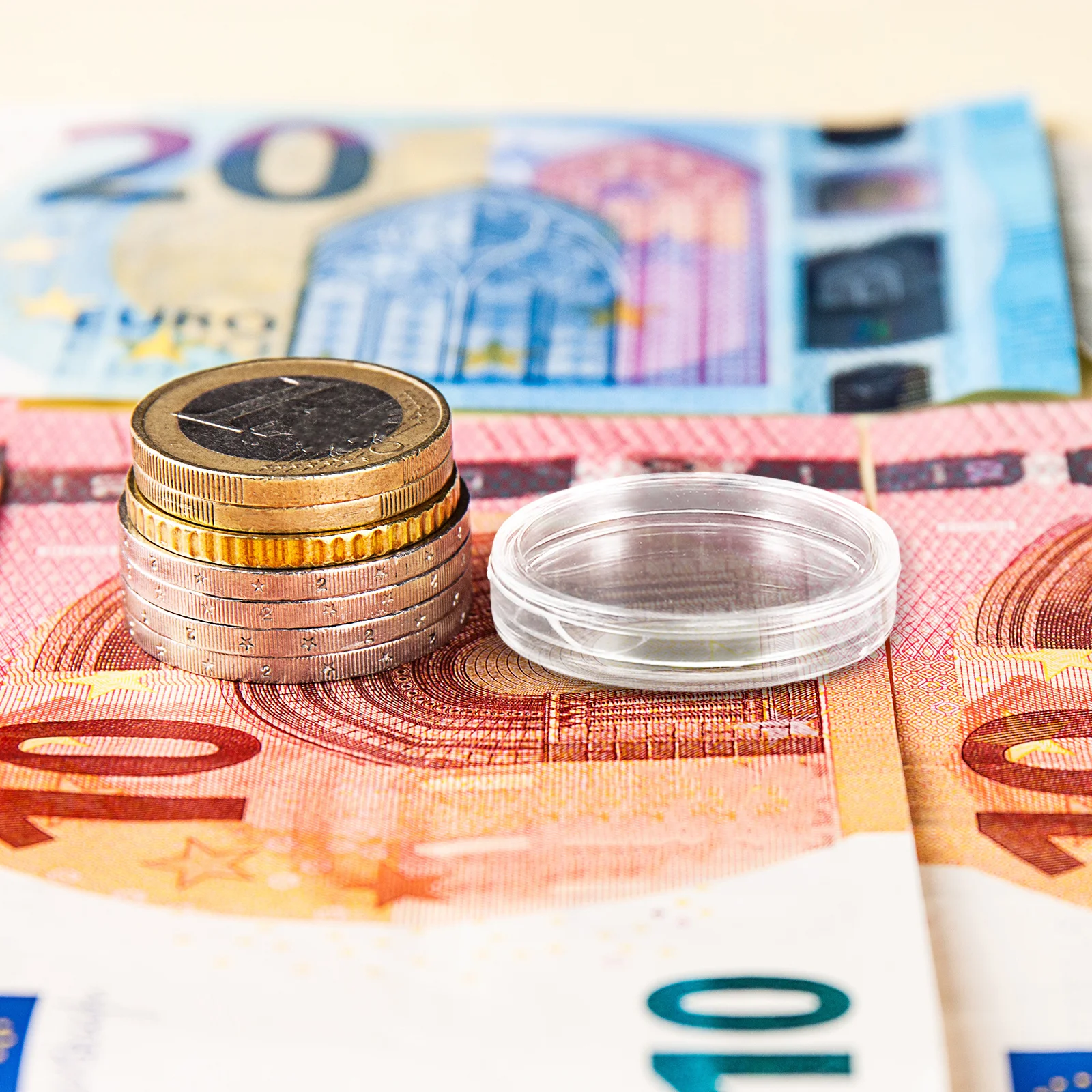 1 مجموعة 25 مللي متر صندوق تخزين العملات المعدنية البلاستيك الشفاف كبسولة المنظم عالية الشفافية حامي الحال بالنسبة لهواة عرض الحاويات