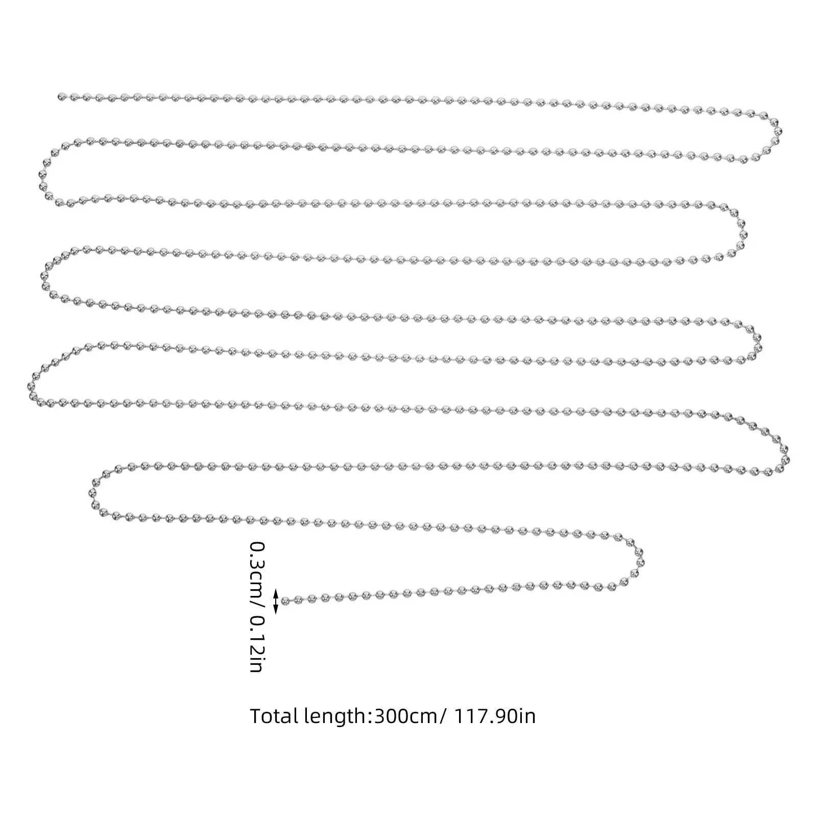 Ceiling Fan Decorative Chain Lighting Beaded Pull Lamp Chains Extension for Fans Pulls