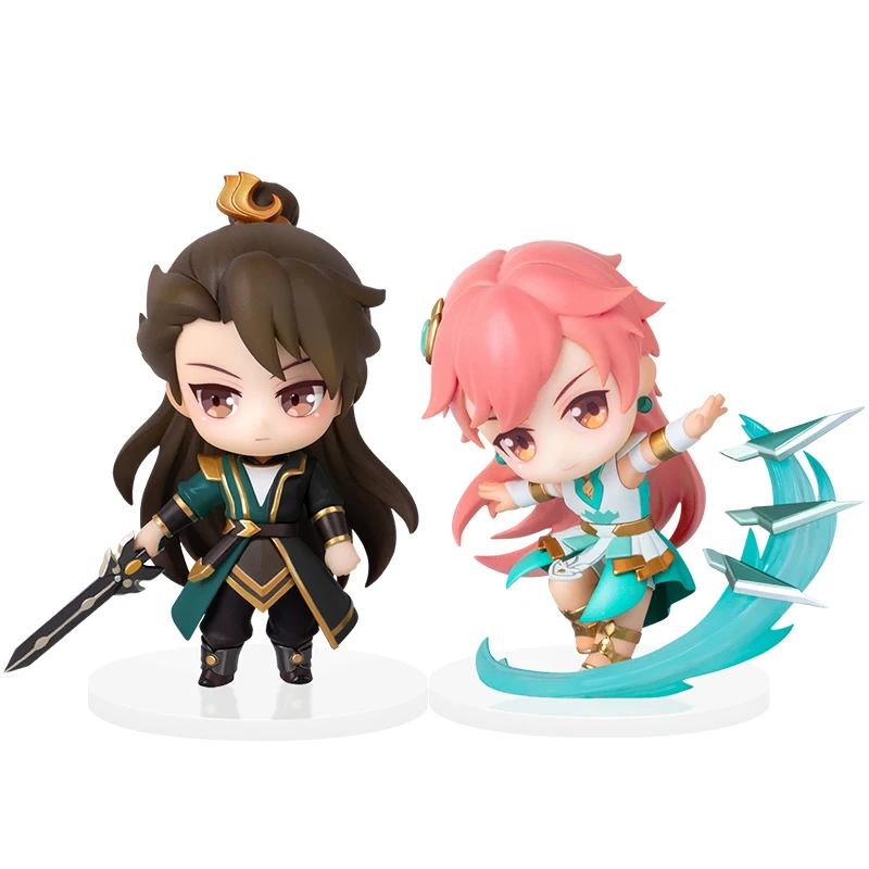 In Stock Genuine Legend of Exorcism Q-Version Figure Dolls 8cm PVC Li Jing Long Kong Hong Jun Figure Cosplay Gifts Figurals Toys