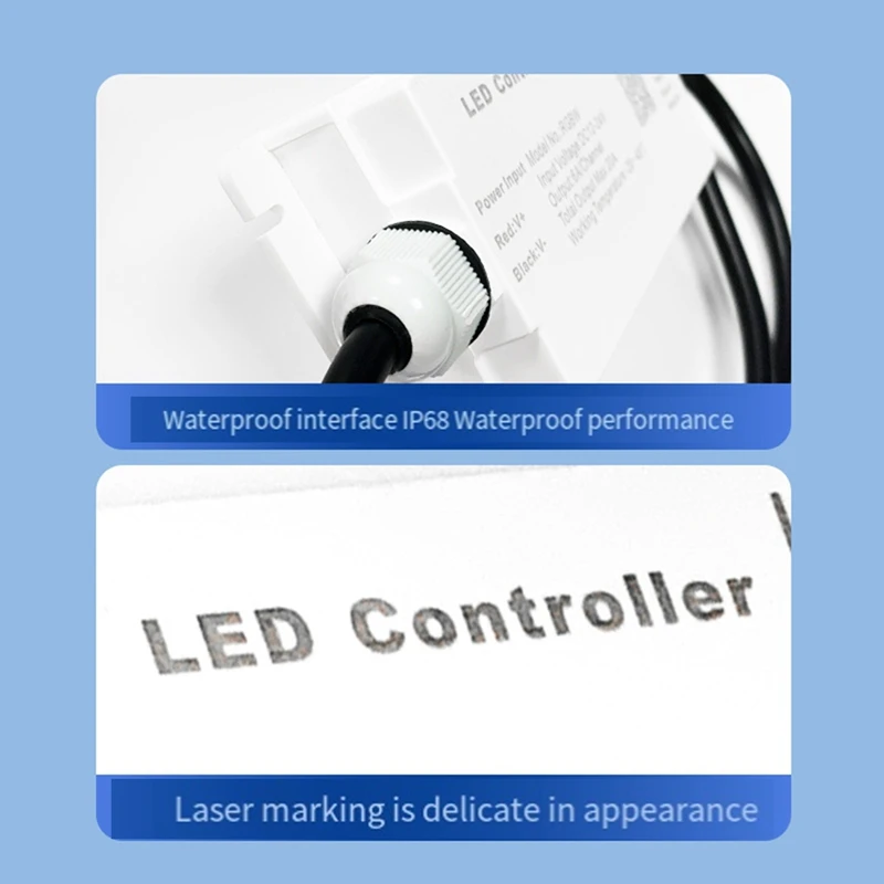 Tuya WIFI DC12V 24V LED Strip Controller impermeabile IP68 a prova di pioggia con telecomando vocale Tuya RGBW