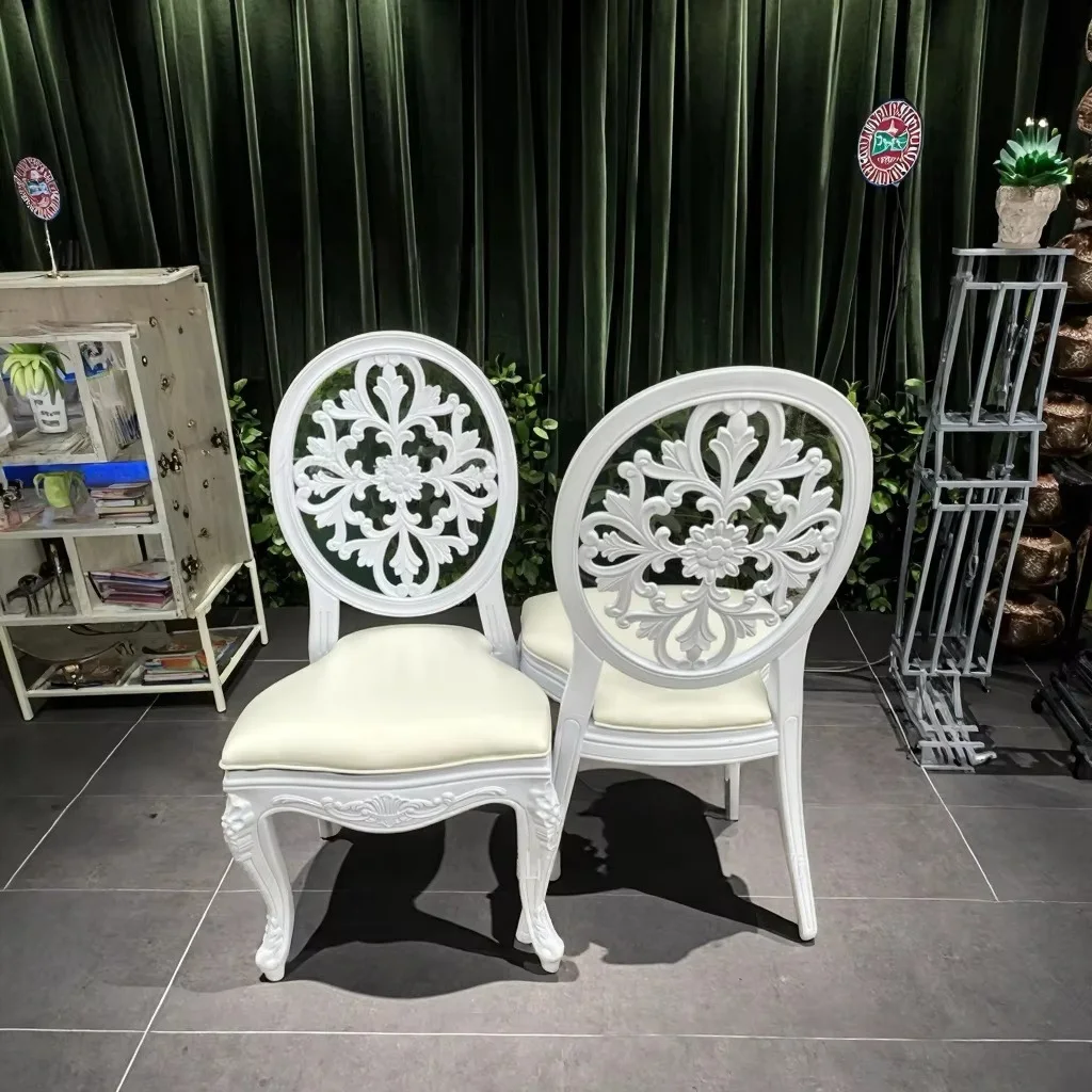 *Luxury Royal White Resin Wedding Chair Hotel Banquet Hall Gold or White Color Event