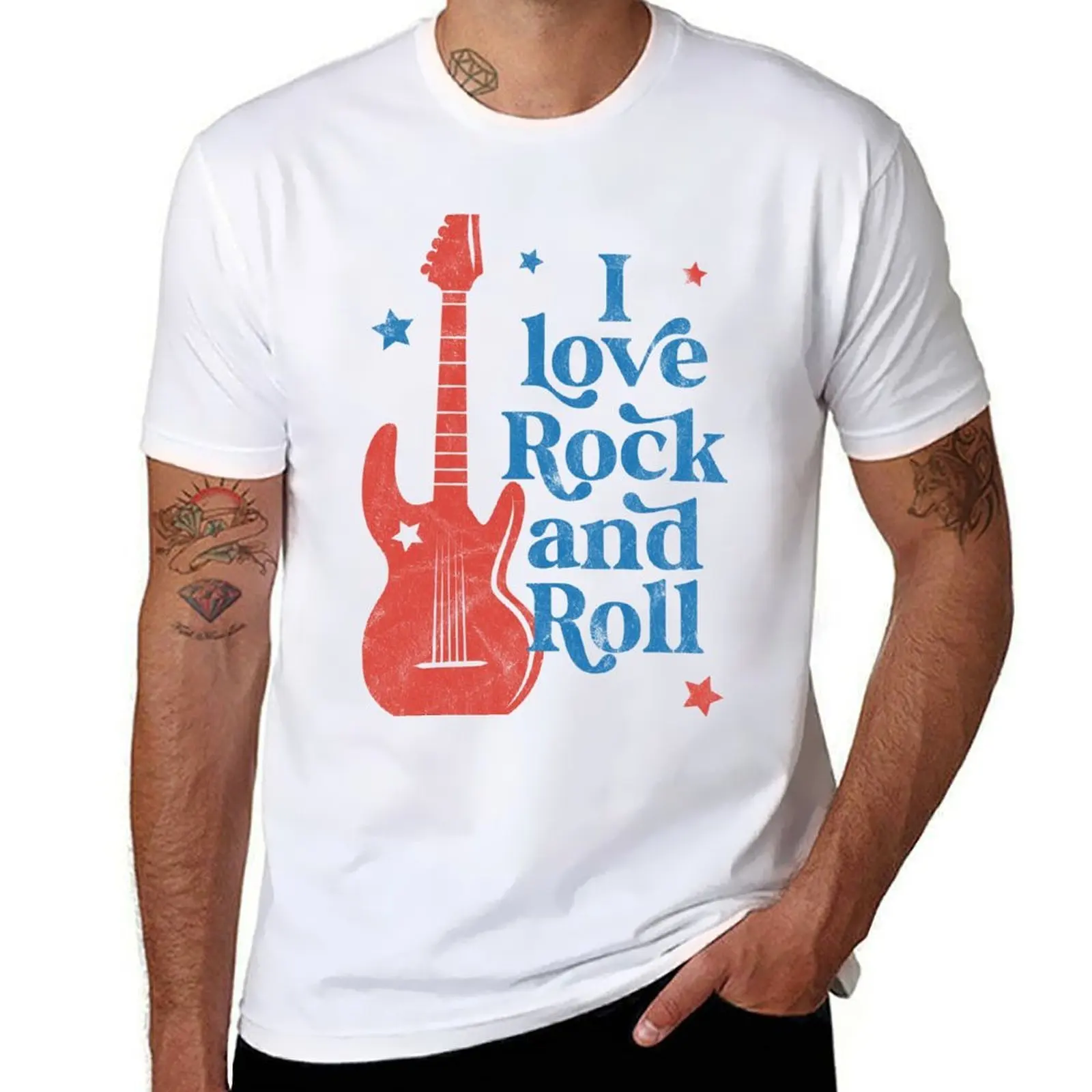 

I love rock and roll T-Shirt man t shirt designer t shirts for man graphic funny T-Shirt