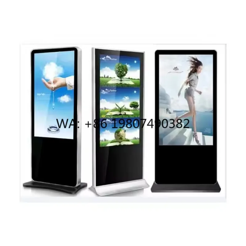 

49 55 Inch Capacitive Touch Vertical Kiosk Large Screen Mall Indoor Digital Advertising Signage Display