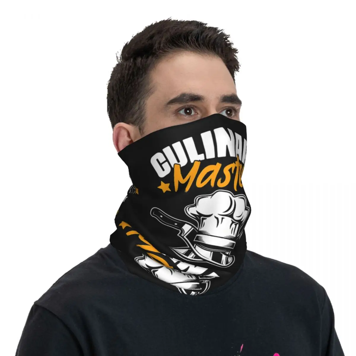 Bandana de tête de mort de cuisine pour adultes, écharpe blanche, vêtements de sauna multi-usages, pêche, unisexe, hiver