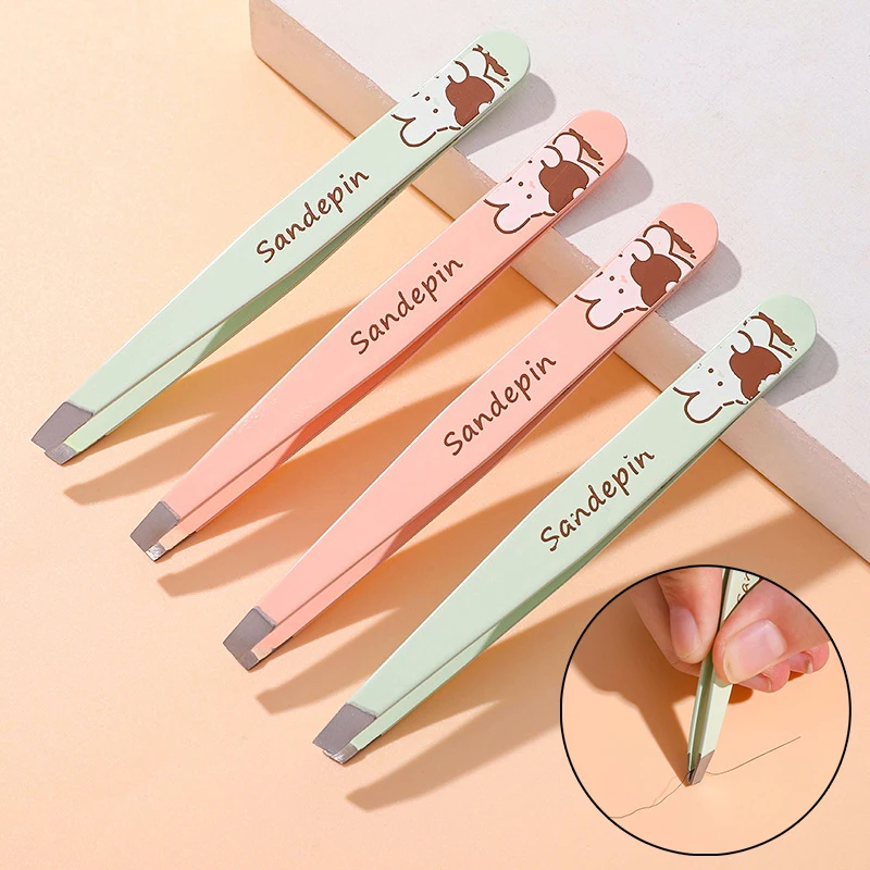 EyeblogugTweezers-Pince à épiler professionnelle, pince à épiler en acier inoxydable, pince à épiler pour EyeblogugTweezer, maquillage, beauté colorée