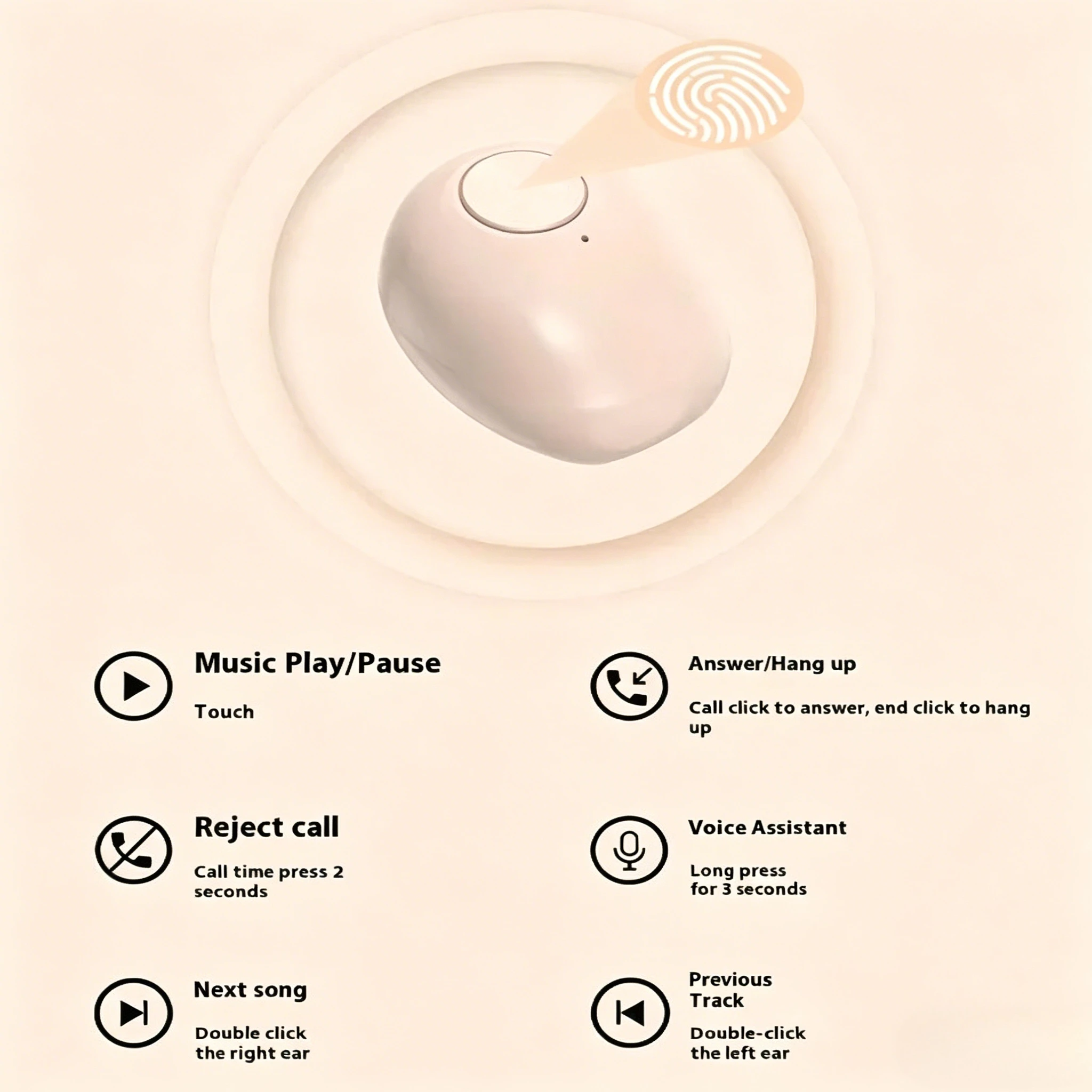 Mini Wireless Sleep Bluetooth Headphones Light Invisible Sleep Earbuds Long Lasting Battery Endurance Comfort Earphone for Sleep