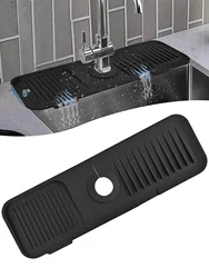 Keukenkraan Splash Pad Siliconen Gootsteen Kraan Splash Guard Mat Afvoer Pad Aanrecht Beschermer Voor Multifunctionele Keuken Gadgets