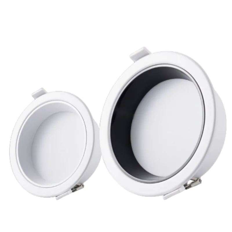 Round LED COB Spotlight Ceiling Lamp AC85-265V 7W 12W 18W24W Aluminum Recessed Downlight Indoor Lighting