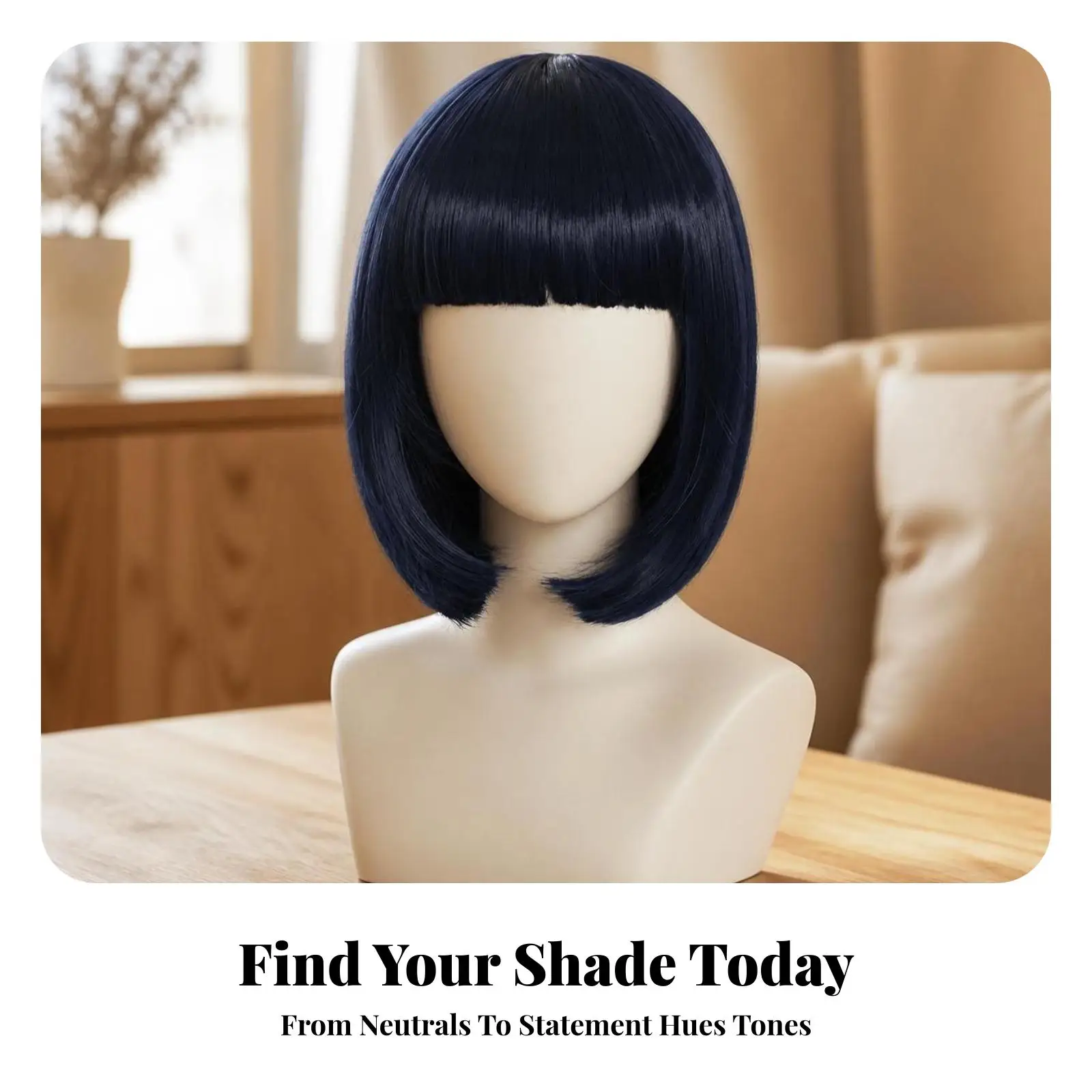 Synthetic Cosplay Wig Short Bob Hairpiece 120g Lightweight Secure Clip for Anime Conventions Costume Parties and Daily Use 5