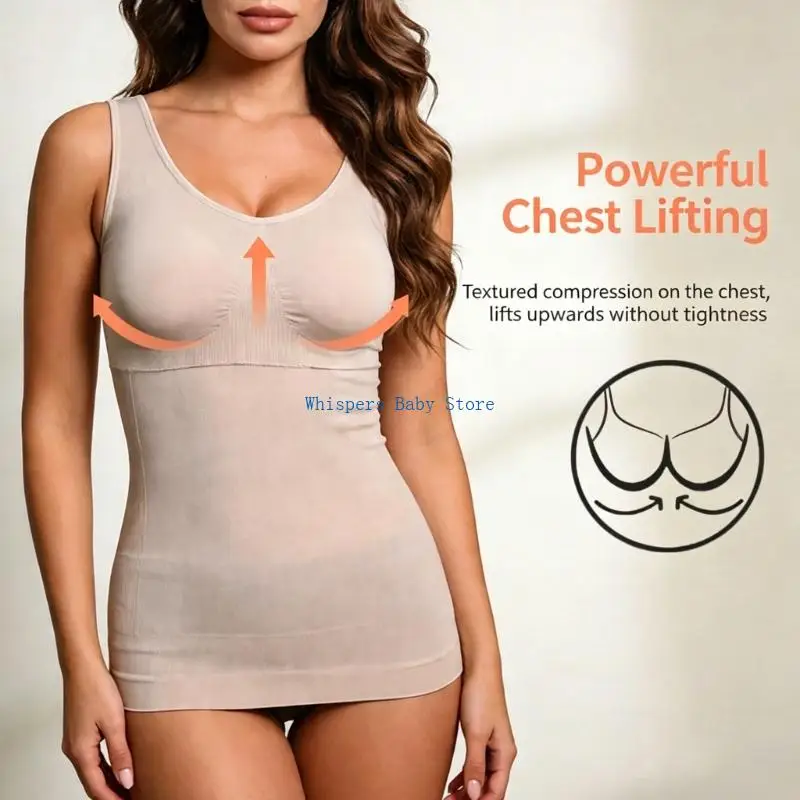 U90E Women Shapewear Camisoles with Built in Bra Tummy Controls Compressions Tops