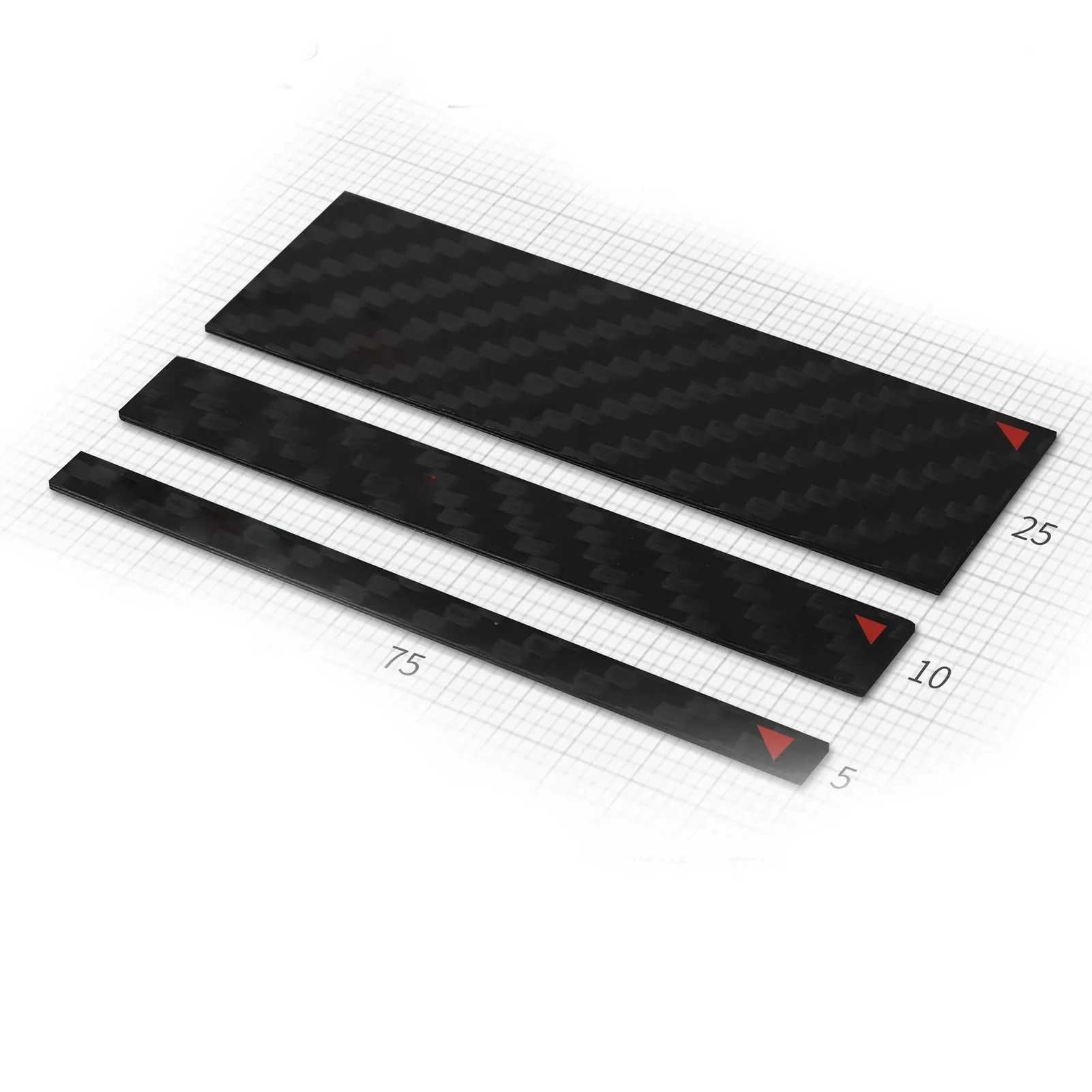 DSPIAE CB-5 CB-10 CB-25 Hand-made  Civil Model Carbon Fiber Angle Polishing Board Model Tool Black