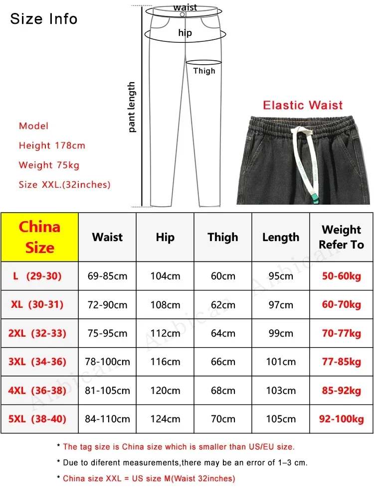 Winter Thick Warm Jeans Men Fleece Liner Drawstring Black Joggers Denim Cargo Pants Male Cotton Casual Thermal Trousers 8XL