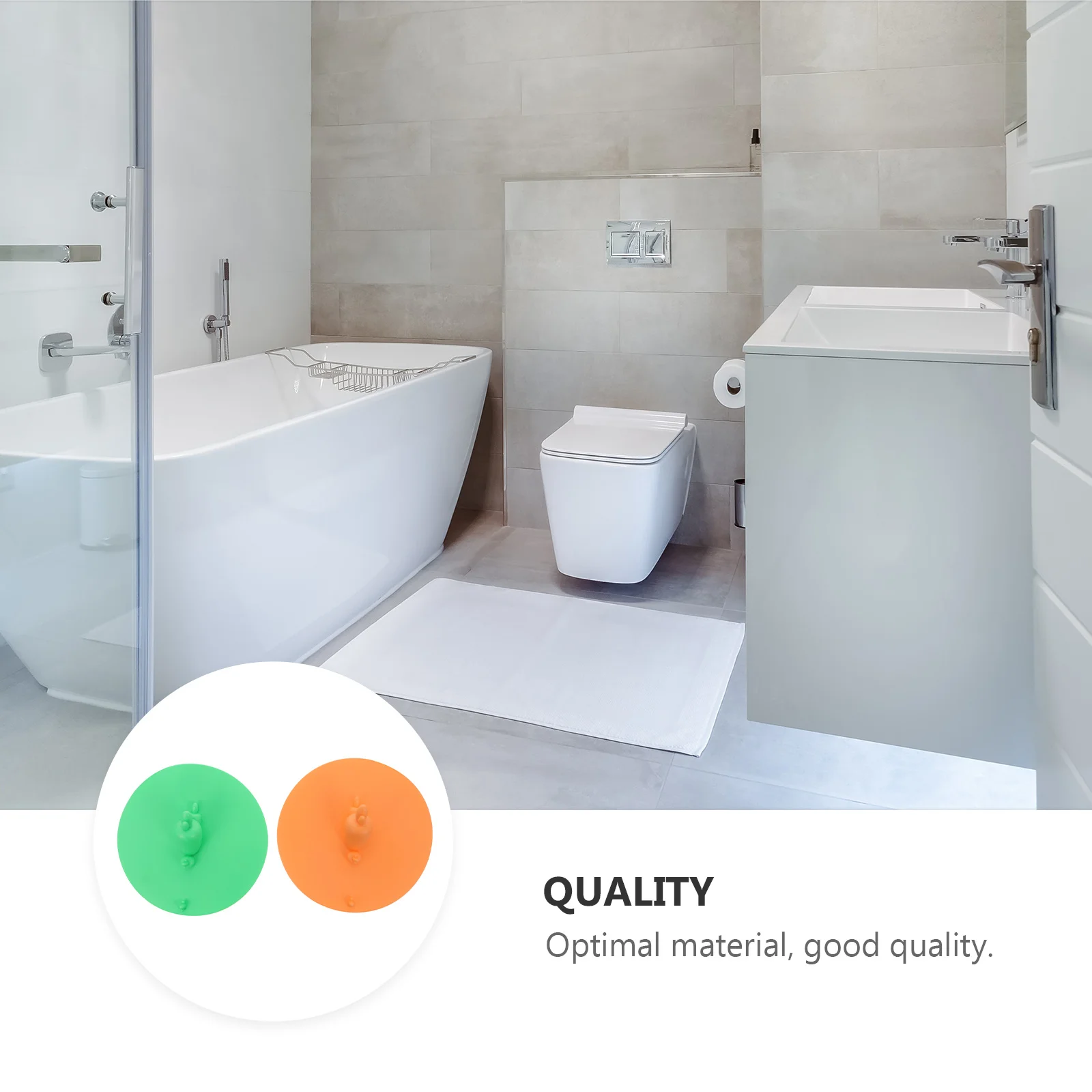 

2Pcs Adorable Floor Drain Covers Made of High Quality Tpr Material for Washroom Sink Drain Odor Resistant Bathroom Parts Supply