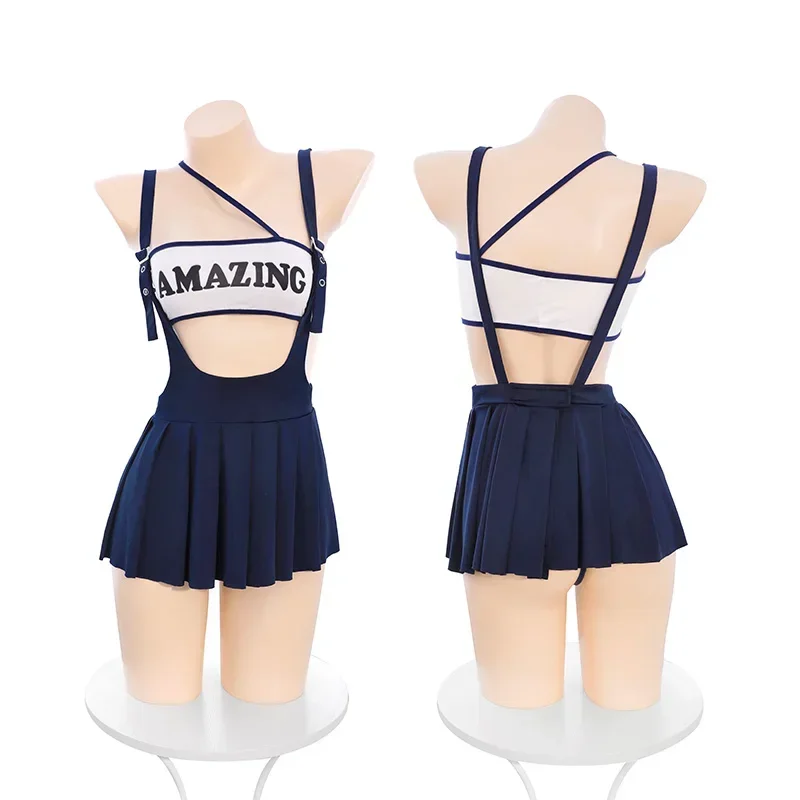 

Game Competition Cheerleading Team Uniform Anime Student School Clothes Cosplay Costume