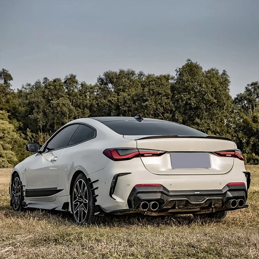 ل 2019-2024 BMW 4 سلسلة G22 420i 430i 420d 430d M440i M440d الخلفية سبويلر الجناح M4 نمط بوديكيت ضبط الجذع الخلفي الذيل الجناح