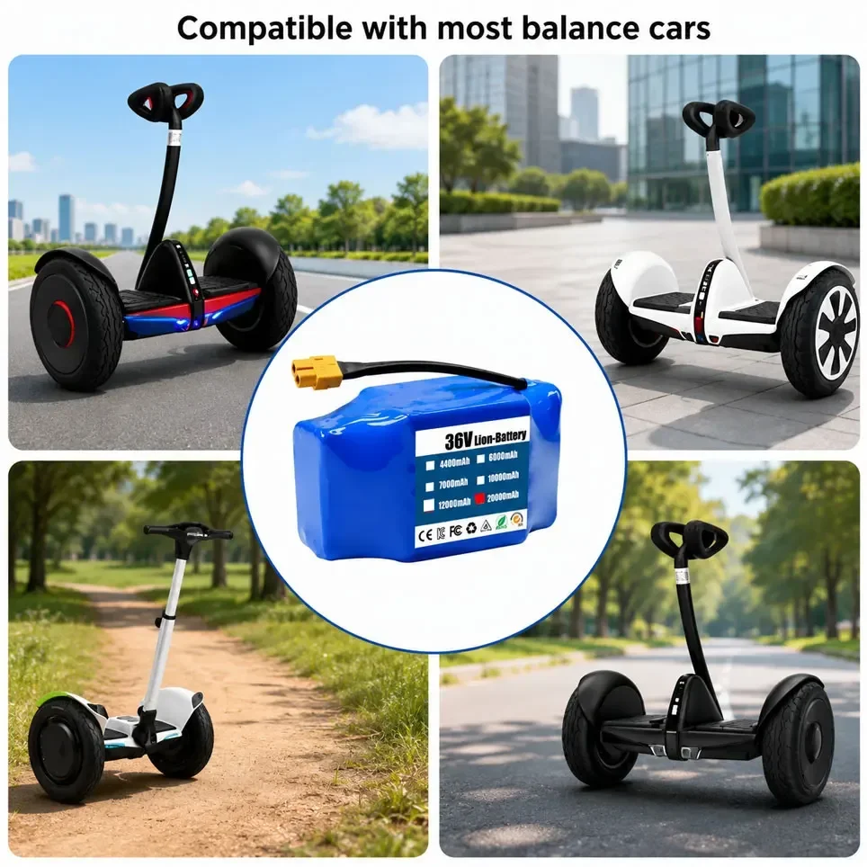 Original 36V 20000mAh 10s2p Akkupacks Wiederaufladbare Lithium-Ionen-Batterie für Elektrischen Selbstbalancierenden Roller Hoverboard Einrad