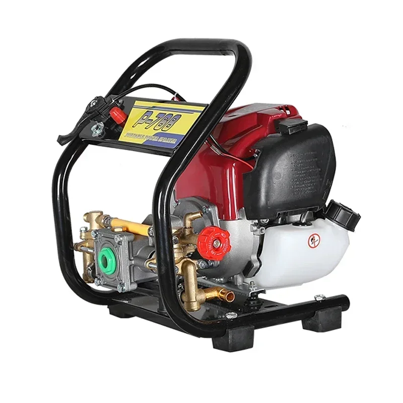 220v New Four-stroke  High-pressure Sprayer Roll Tube Integrated Garden Fruit Tree Disinfection Flushing Pump Sprayer