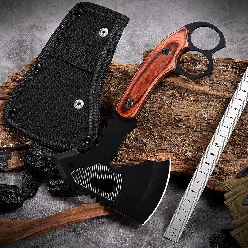 Outdoor Portable EDC Multifunctional Axe Fire Camping Hiking Vehicle Emergency Logging Tool