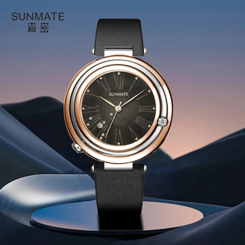 SUNMATE Luxury Top Brand Simple Fashion Women's Watch Waterproof Stainless Steel Bracelet Fashion Elegant Quartz Watch
