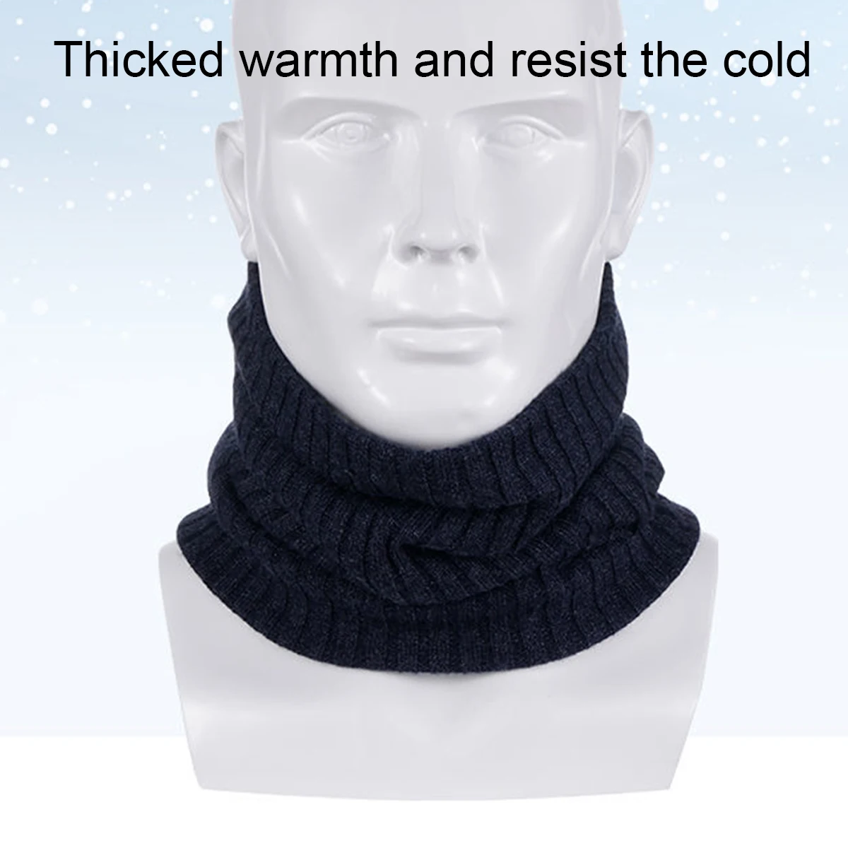 Autumn and Winter Pullover Knitted Scarf for Men and Women to Keep Warm And Cold Woolen Scarf Windproof And Thickened Vertebrae