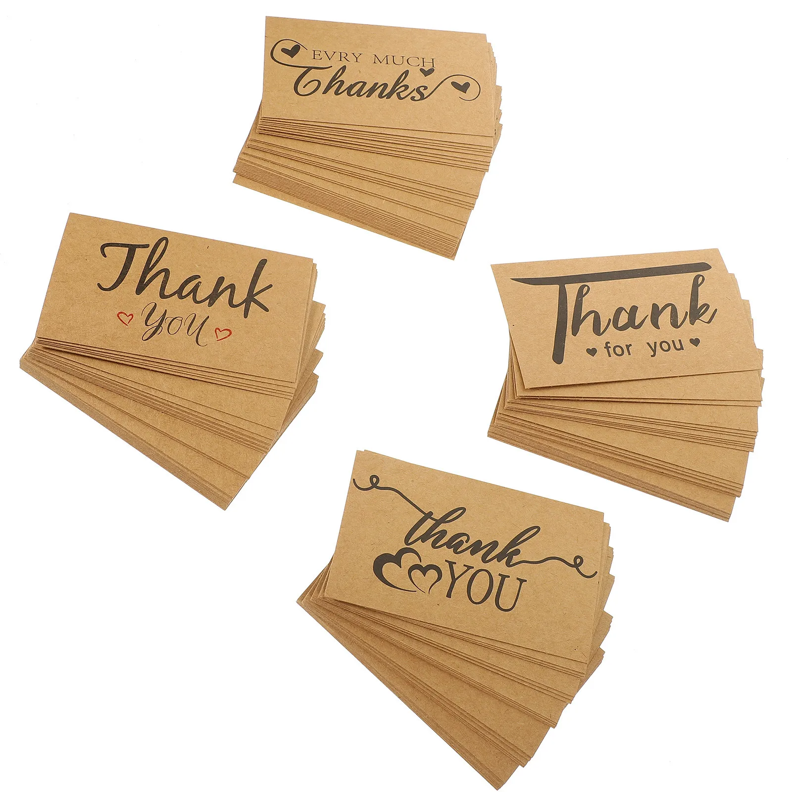 

120Pcs Laser Thank You Cards Blank Backside Paper Small Business Customer Appreciation Notes Gift Present Cards