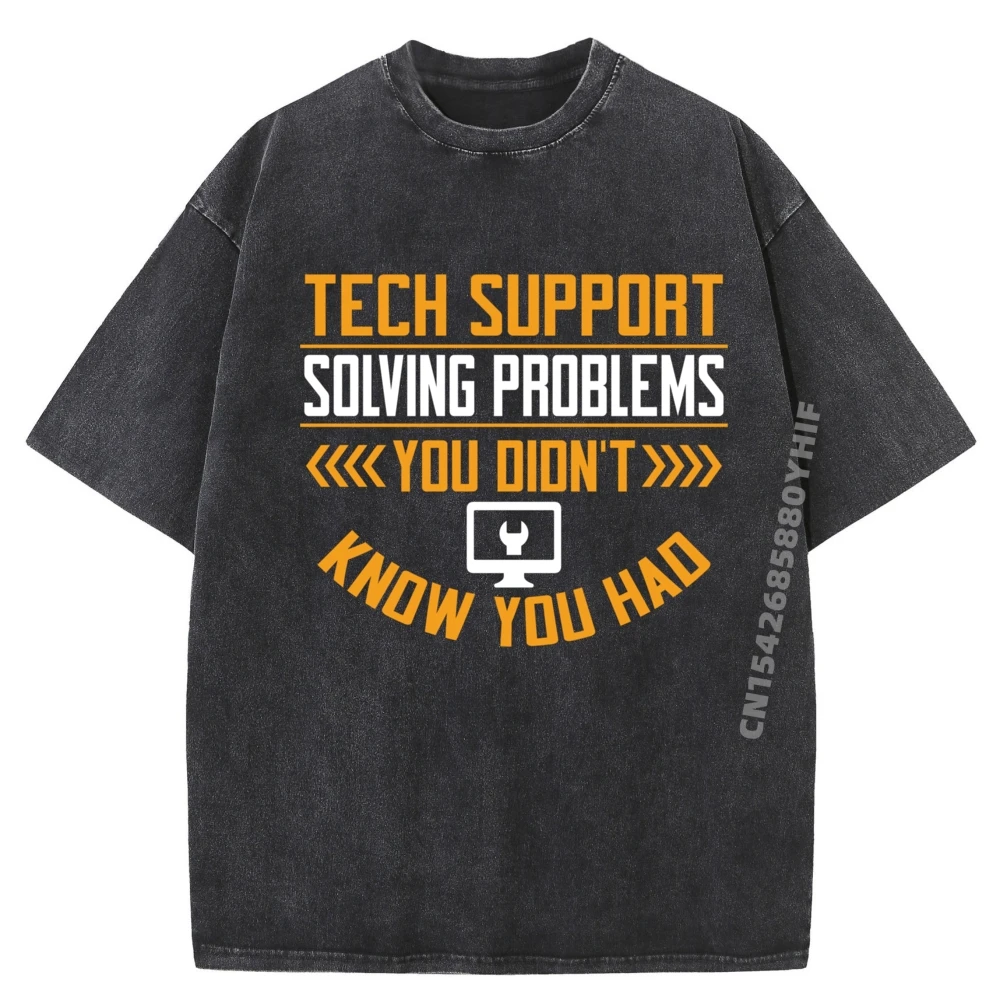 

It Tech Support Technology Nerds Geek Компьютерный инженер Футболка Женская классическая одежда с принтом Винтажные потертые футболки