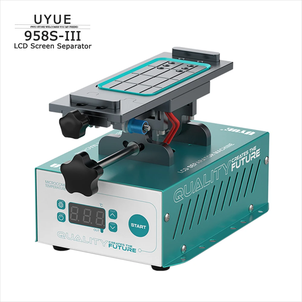 UYUE 958S-3 LCD Screen Separate Machine Built-in Vacuum Separator for 7' Screen Repair Tool 360 Rotation 45 Tilt Segregator