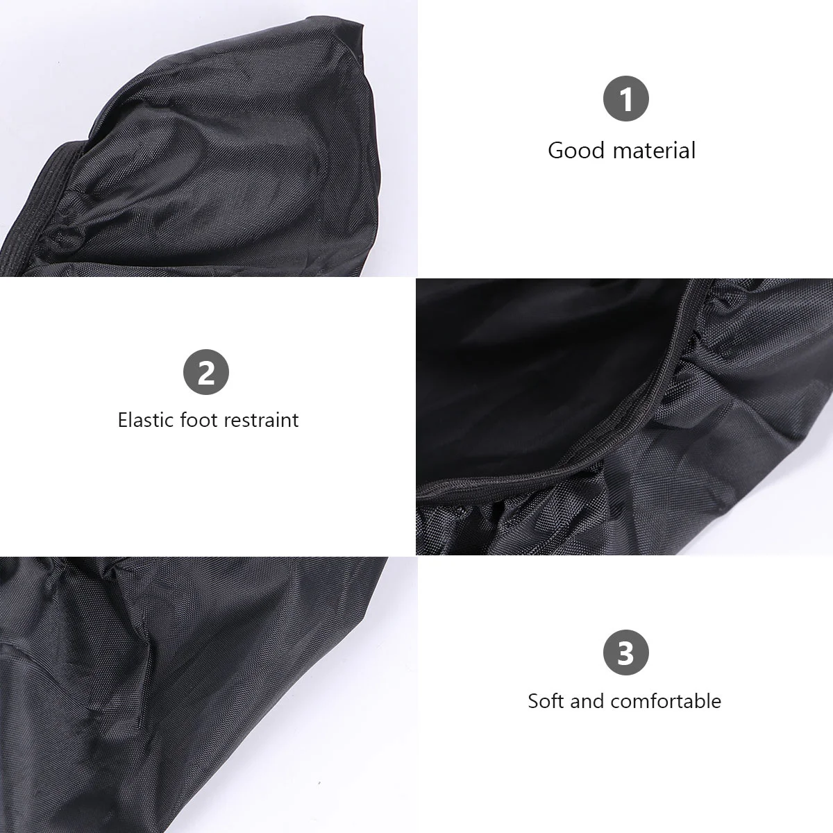 4 قطعة أغطية التزلج على الجليد حامي أحذية النايلون للطين المطر الثلوج في الهواء الطلق السفر قابل للغسل التزلج حامي فريق الرياضة #3