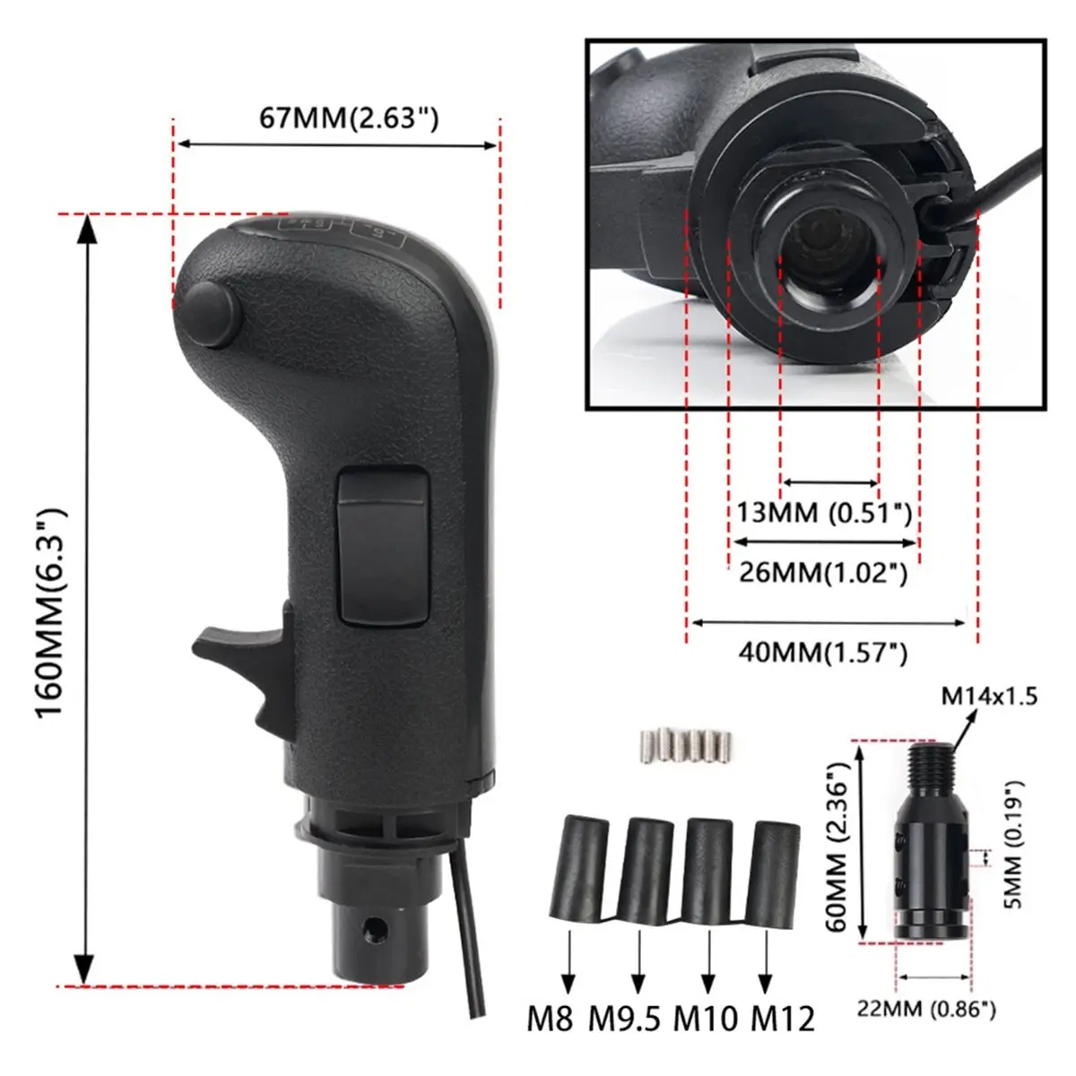 [AC18 Digital]/Truck Simulator PC USB Gearshift Knob for G29 G27 G25 TH8A High Low Gear Shifter Knob