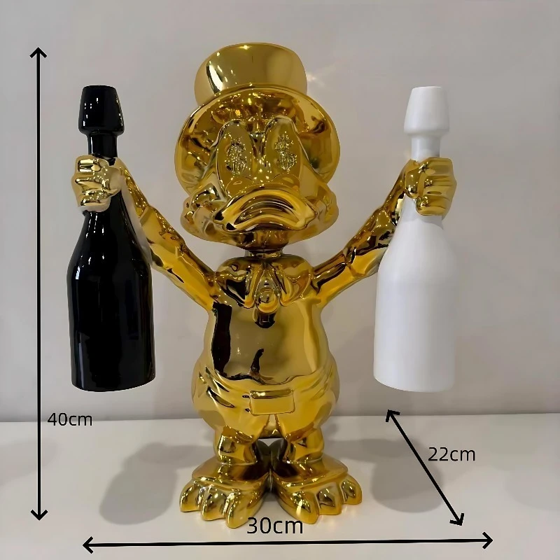 Modern Resin Crafts, Trendy Electroplating Sculptures, Living Room Entrance Decorations With A High-end Feel
