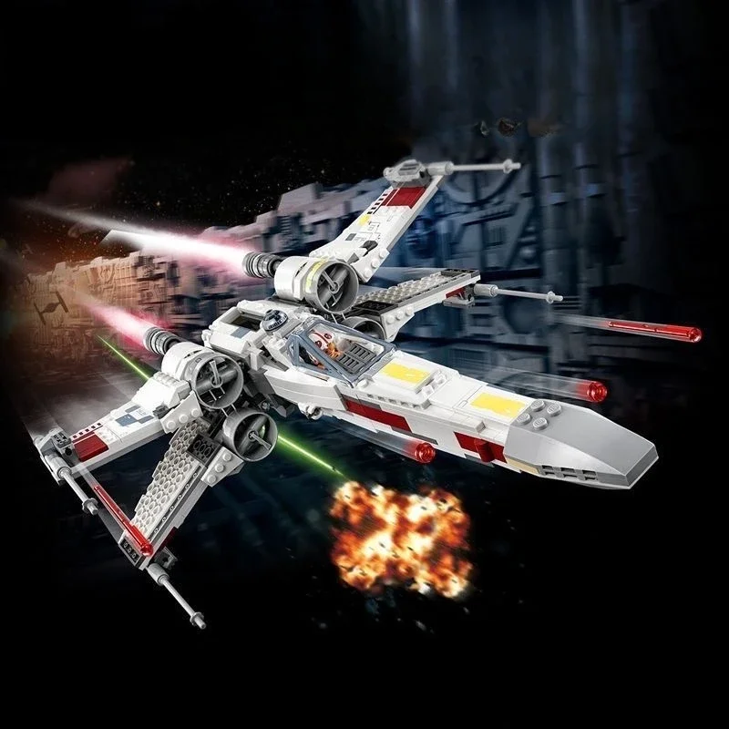 

815 деталей конструктора «Космический истребитель X-Wing», совместимый с 75218, игрушки для сборки, подарки на день рождения для мальчиков