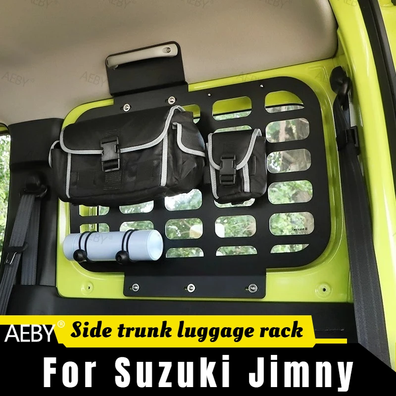 Prateleira de alumínio para porta-malas do Suzuki Jimny 2019, rack de armazenamento resistente para aventuras, rack de bagagem traseiro, rack de armazenamento para porta-malas