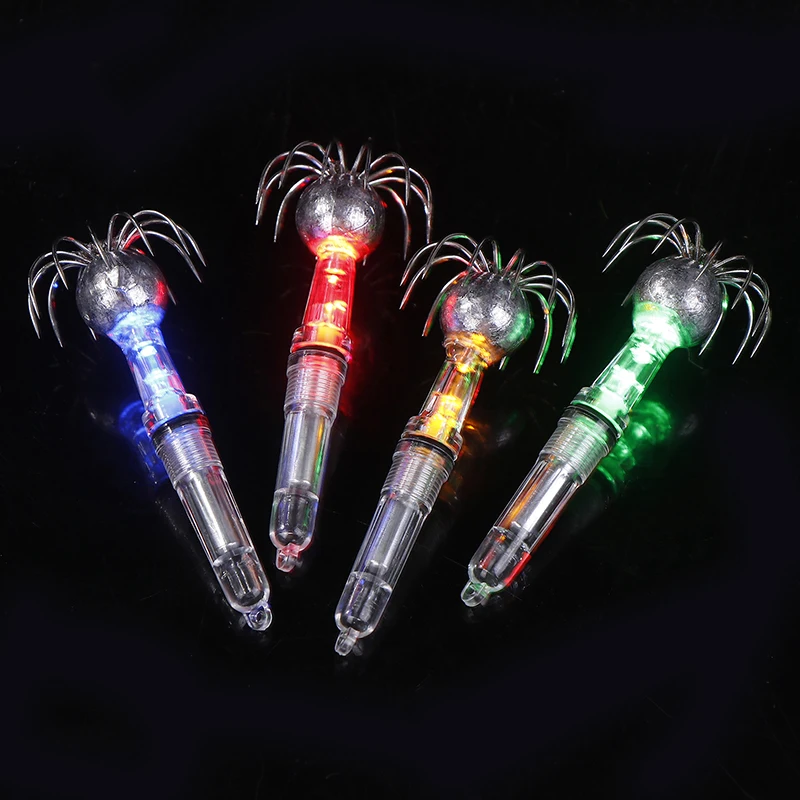 Unterwasser Tackle Werkzeuge Regenschirm Haken Lampe Fisch Köder Licht LED Tiefsee Leuchtende Angelhaken LED Tintenfisch Köder Lampe