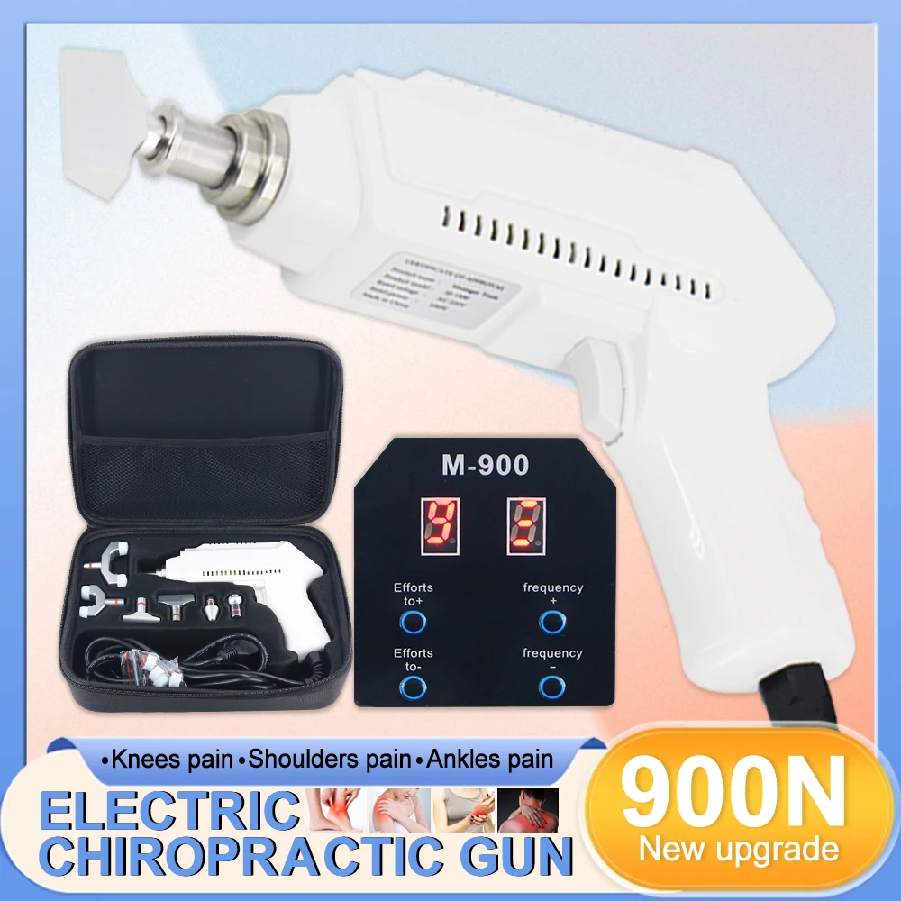900N Electrical Chiropractic Adjusting Tool Effective For Spinal Correction Back Pain Therapy Massage Gun Home Use