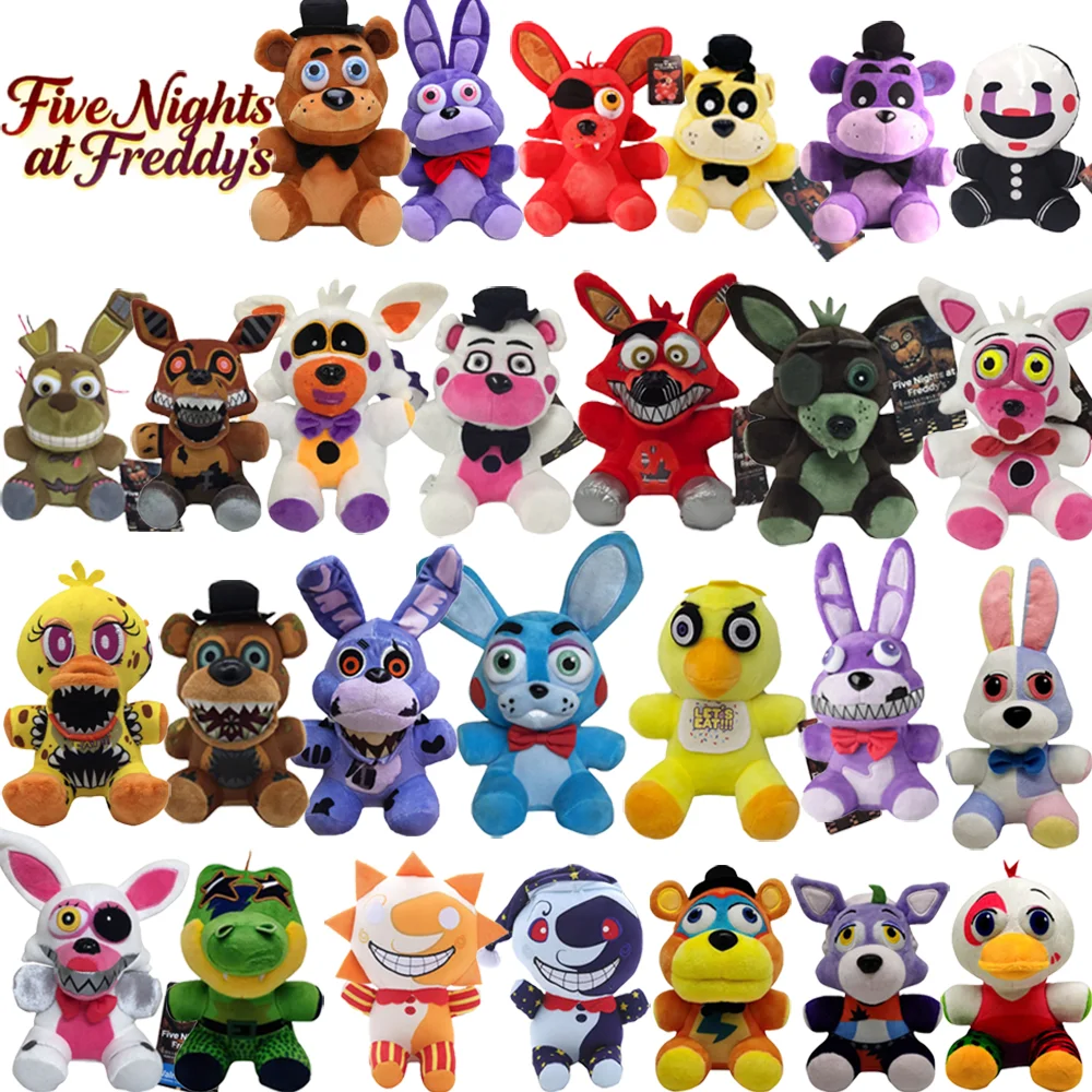 

Хит продаж: Мягкая игрушка Фредди из FNAF, плюшевый медведь-кролик, персонаж игры, детская мягкая игрушка