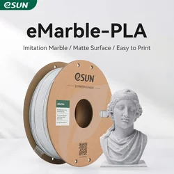 Filamento pla de mármore esun 1.75mm filamento de impressora 3d mármore pla +/- 0.05mm, 1kg 2.2lbs carretel filamento de impressão 3d para impressoras 3d