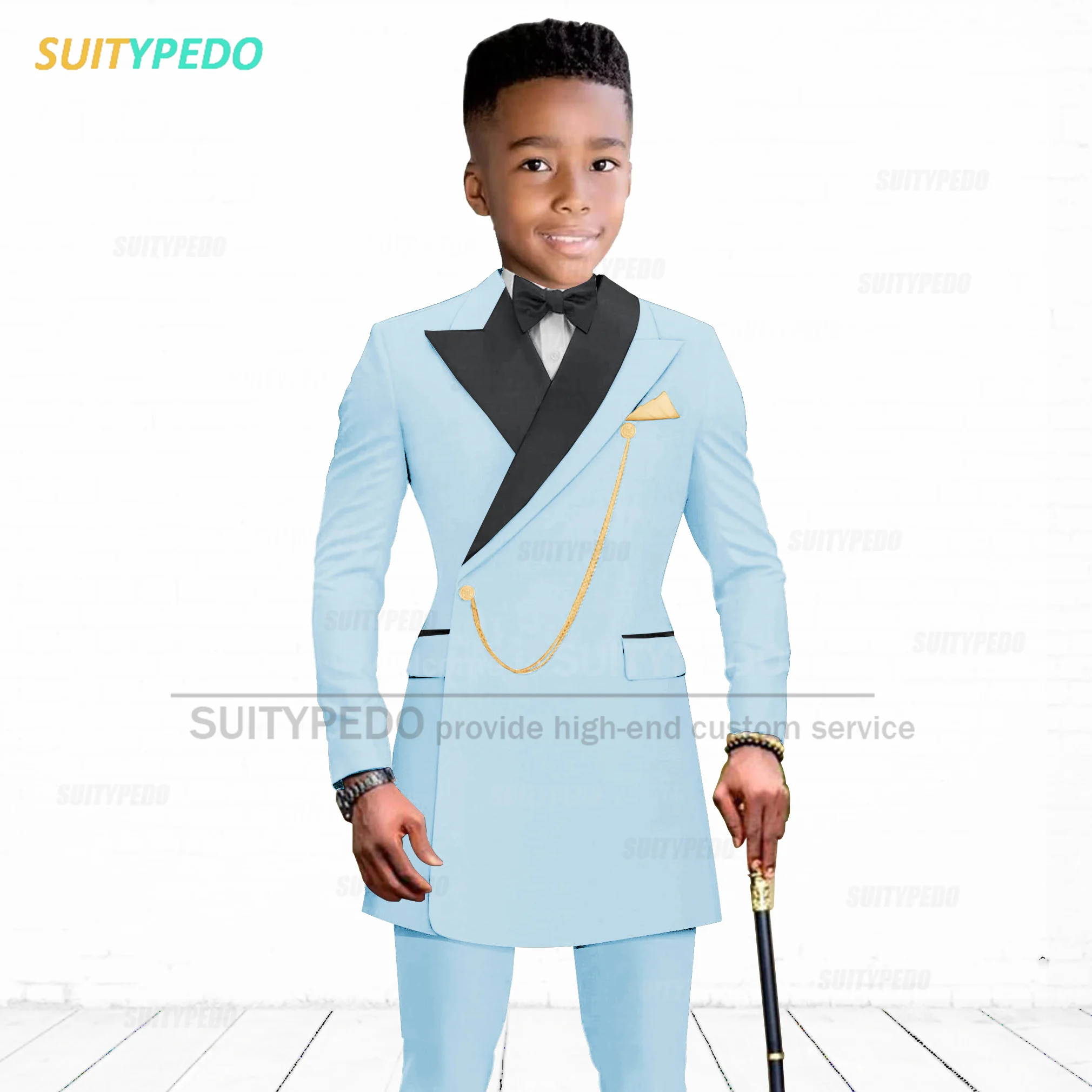 Classic White Suit For Kids Wedding Prom Flower Boy Elegant Tuxedos Violin Performance Tailor-made Child Formal Blazer Pants