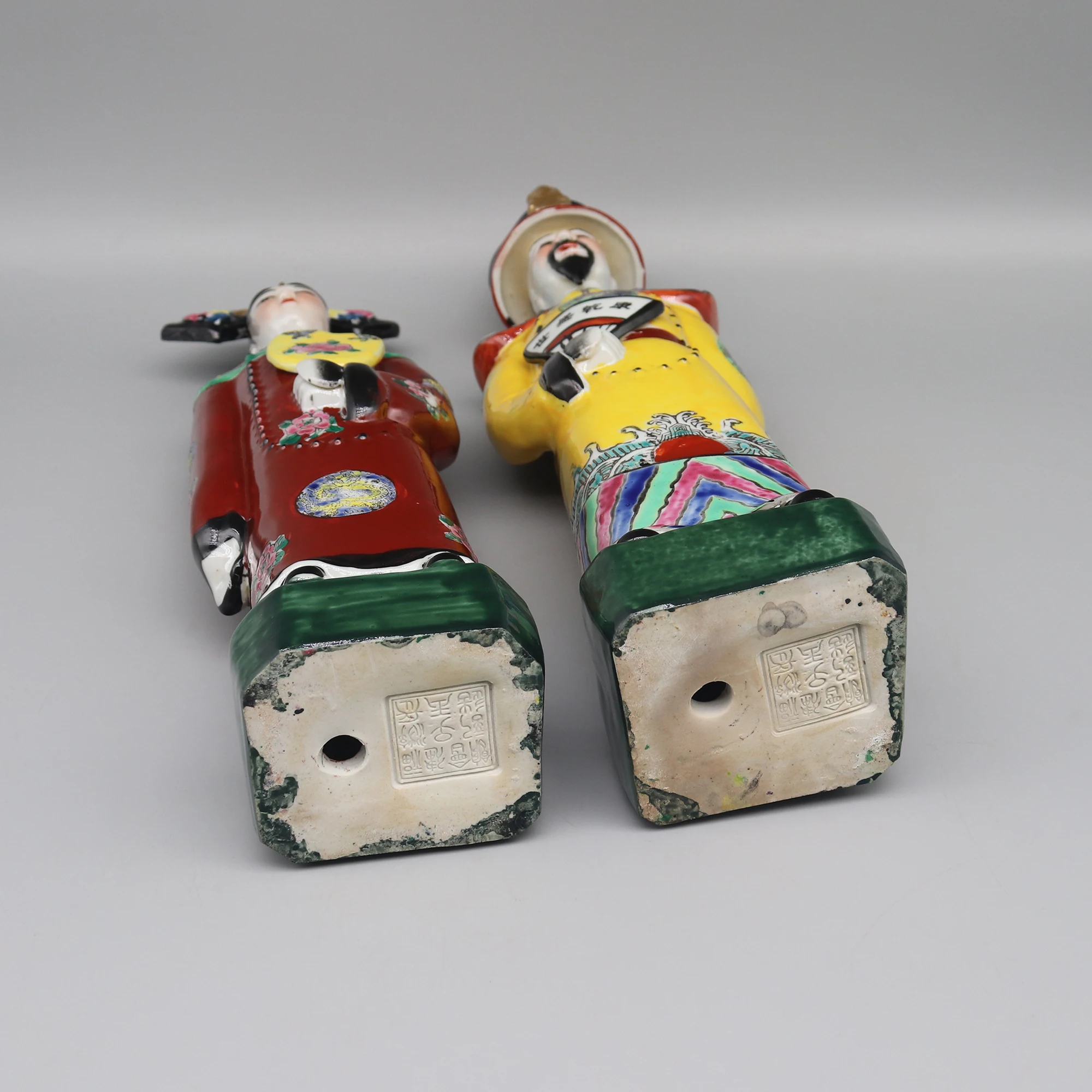 Ceramic statues of Chinese emperor and empress in Qing dynasty, table accessory, home decoration - Image 6