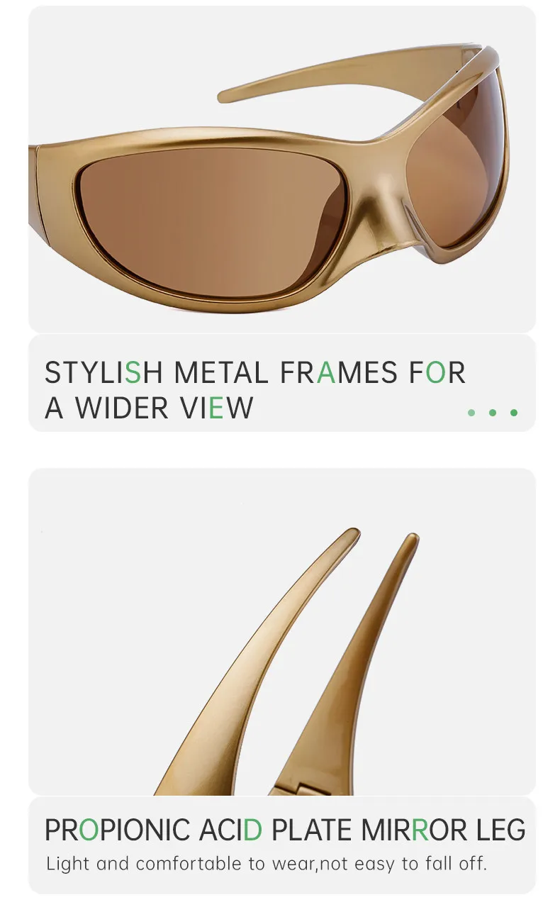 Y2K Punk Sonnenbrille für Damen und Herren 2026 Luxusmarken-Designer Trendige Sonnenbrillen Vintage Übergroße Steampunk Sonnenbrillen Gafas De Sol – Detail 8